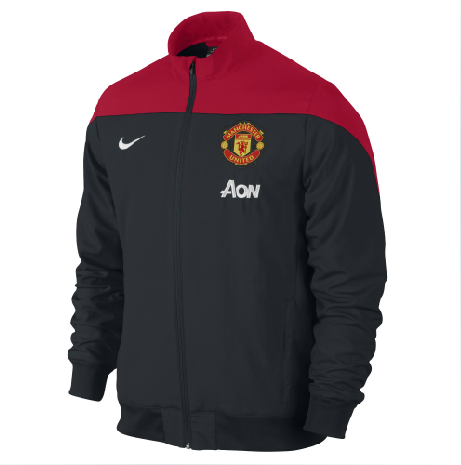 13-14 Manchester United Red&Black Training Jacket - Click Image to Close